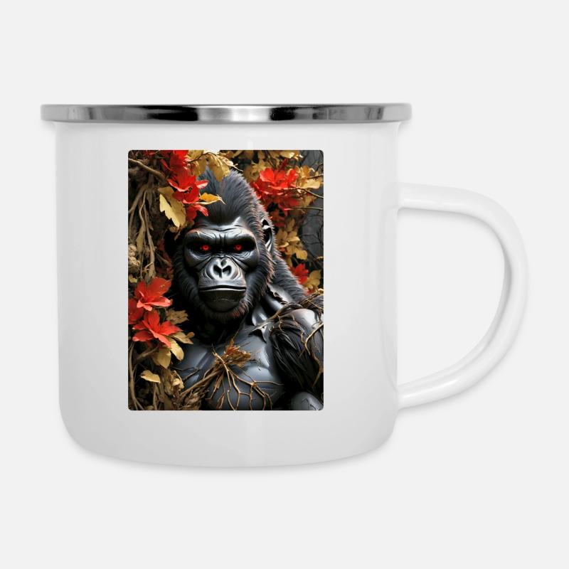 Spooky Plants Gorilla 1.6 - Camper Mug - white