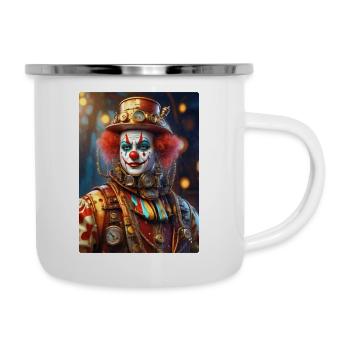 Clown Steampunk 1.9 - Tasse émaillée - blanc - Droite