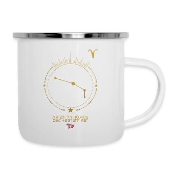 WIDDER - Emaille-Tasse - Weiß - Rechts