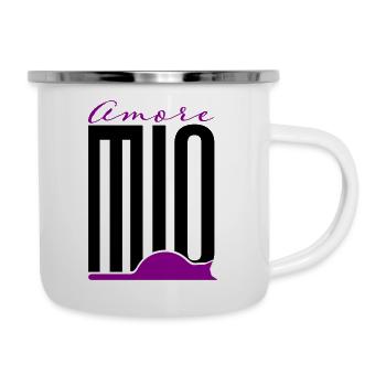 Amore mio - Tasse émaillée - blanc - Droite
