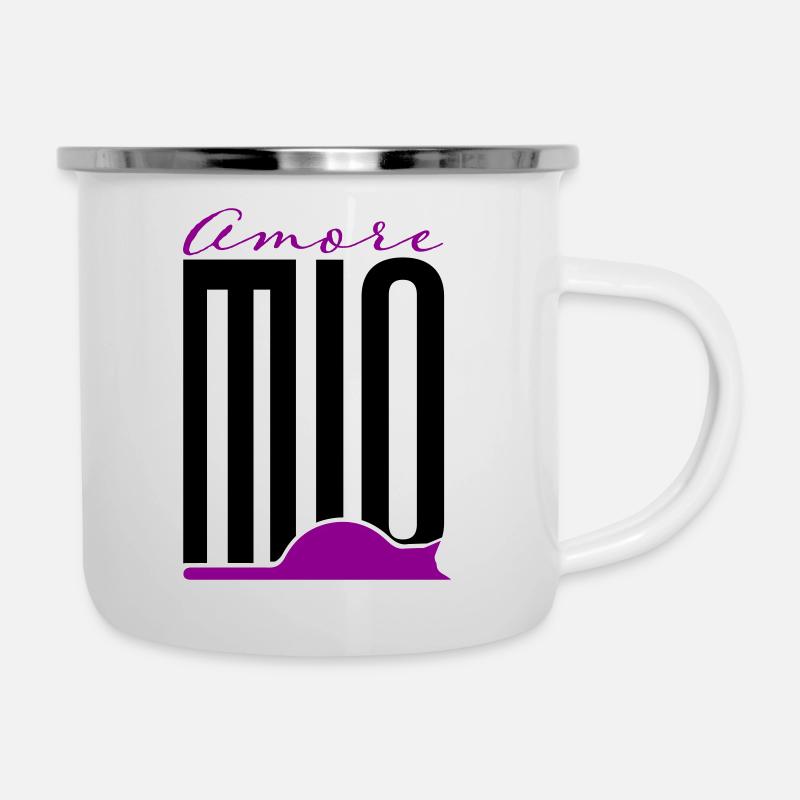 Amore mio - Tasse émaillée - blanc
