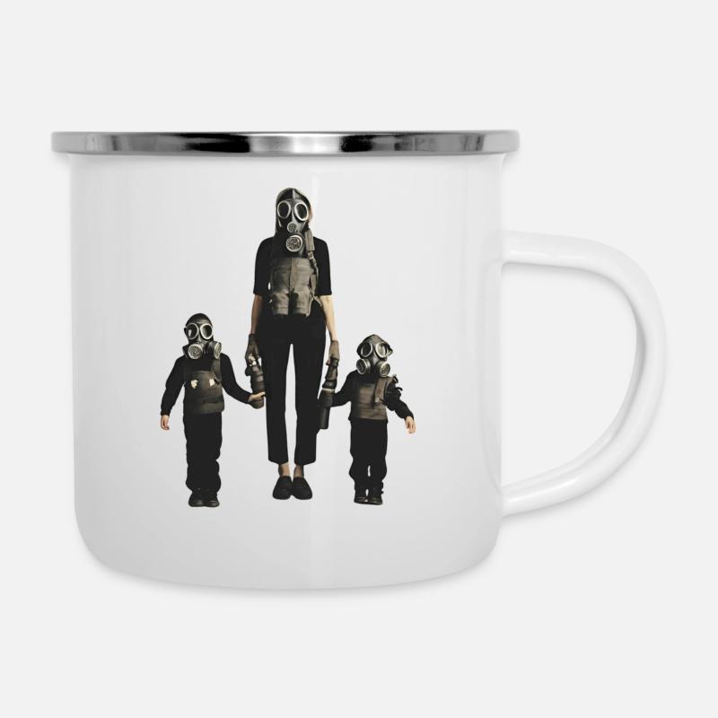 MutterderDinge - Emaille-Tasse - Weiß