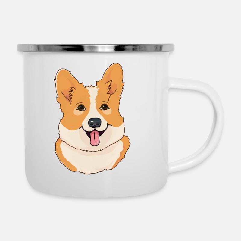 Welsh Corgi Pembroke - Camper Mug - white