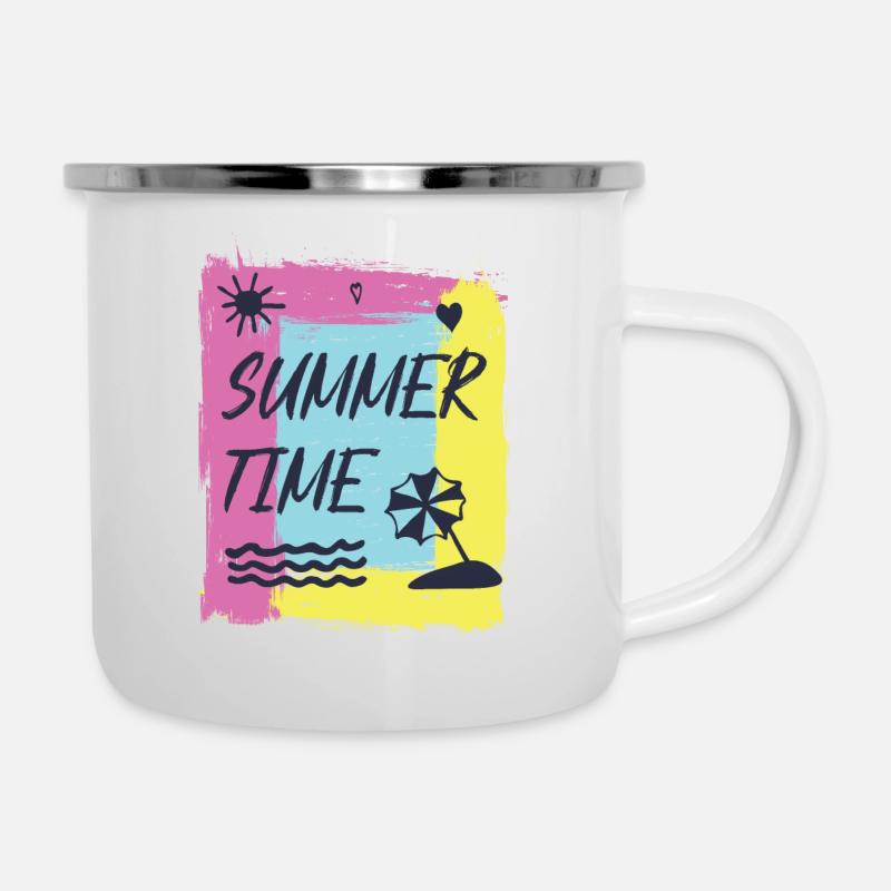 Summertime joy. - Camper Mug - white