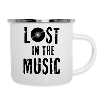 "Lost in the Music" Collection - Camper Mug - white - Right