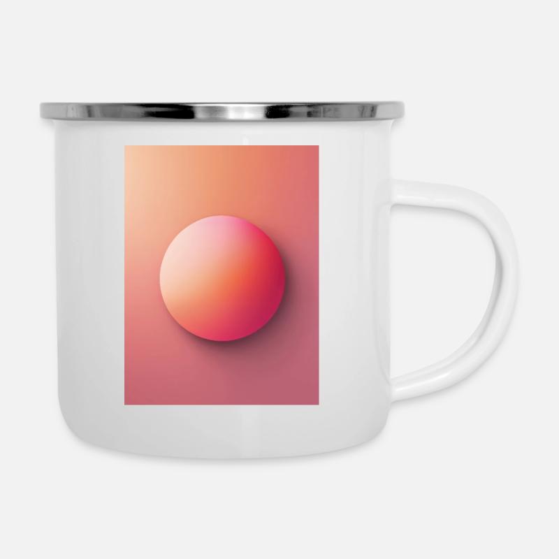 Abstract Sunset - Camper Mug - white