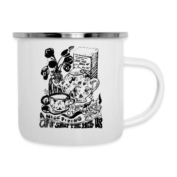 CUP OF SHUT THE HELL UP - Camper Mug - white - Right