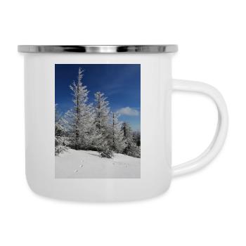 Winter Forest Snow Magic - Camper Mug - white - Right