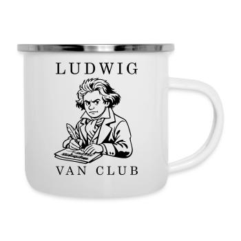Beethoven - Tasse émaillée - blanc - Droite