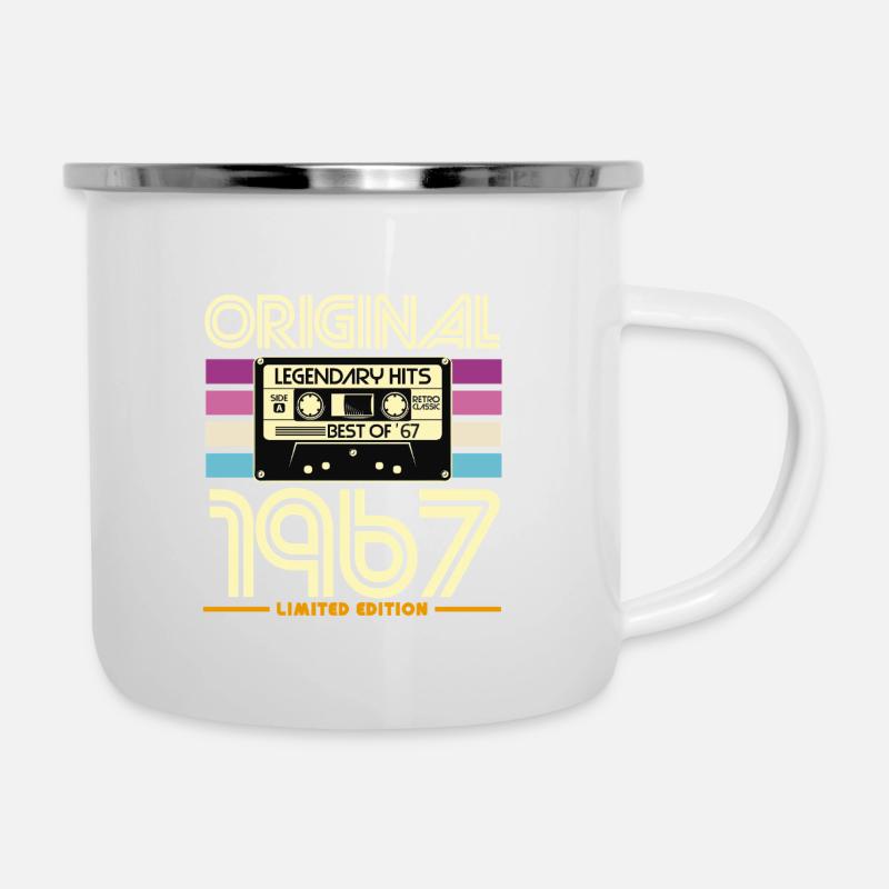 Original 1967 Hits Cassette Retro - Camper Mug - white