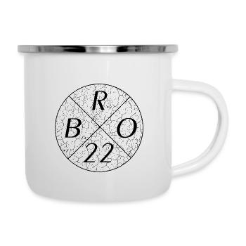 Bro 22 - Emaille-Tasse - Weiß - Rechts