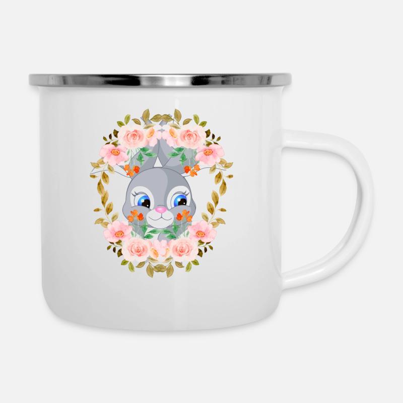 1 - Emaille-Tasse - Weiß