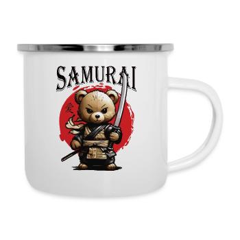 Samurai Teddy - Camper Mug - white - Right