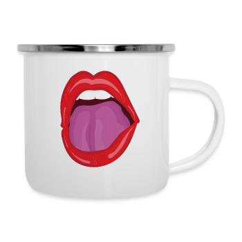 Open mouth - Camper Mug - white - Right