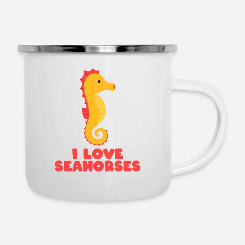 J'AIME LES MER - Tasse émaillée - blanc