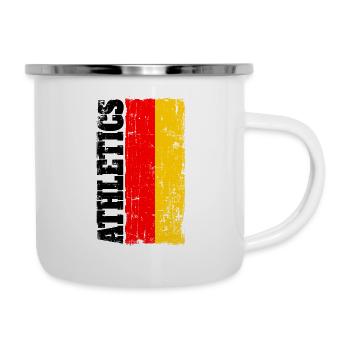 Athletique Athletics Drapeau drapeau Allemagne - Tasse émaillée - blanc - Droite
