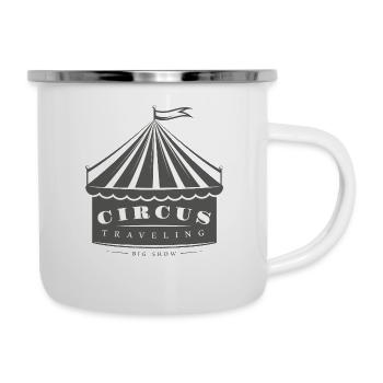 Tente de cirque Voyage - Tasse émaillée - blanc - Droite
