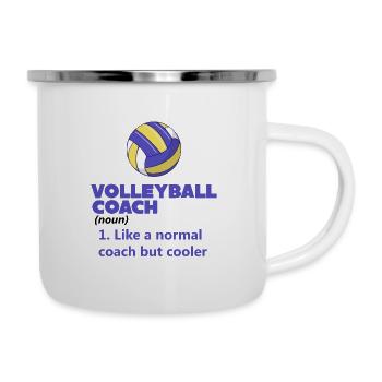 Volleyball Coach Definition - Camper Mug - white - Right