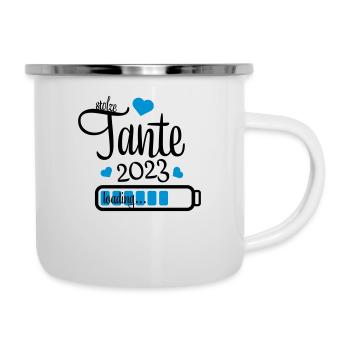 tante 2023 - Emaille-Tasse - Weiß - Rechts