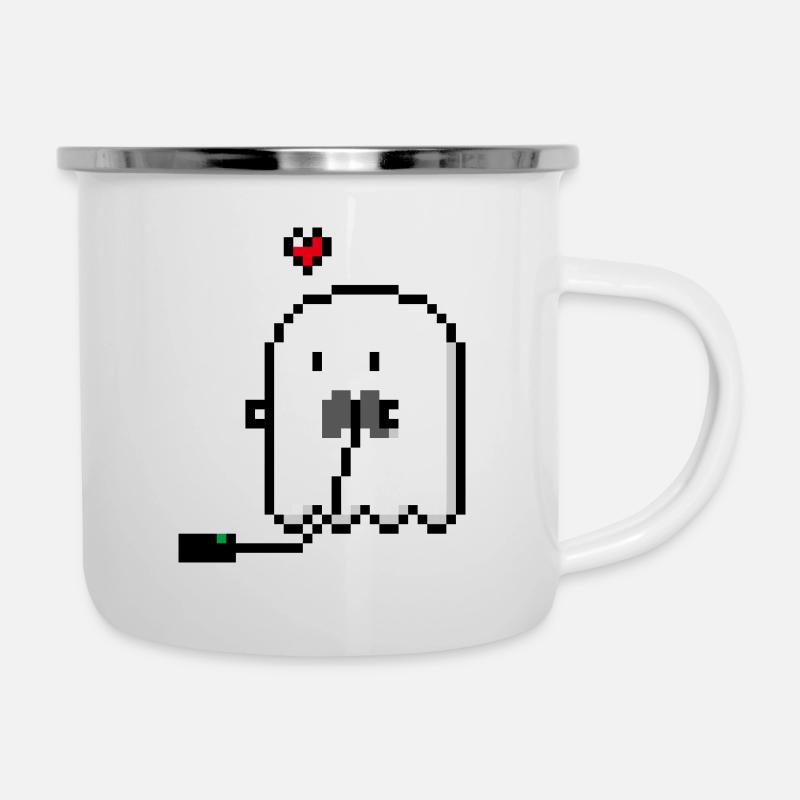 Gamer Ghostie - Camper Mug - white