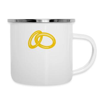 Eheringe - Emaille-Tasse - Weiß - Rechts