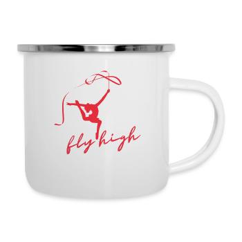 Gymnastique rythmique · RSG · Fly High Gymnaste - Tasse émaillée - blanc - Droite
