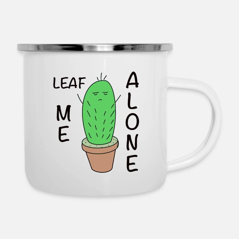 Grumpy Cactus - Camper Mug - white