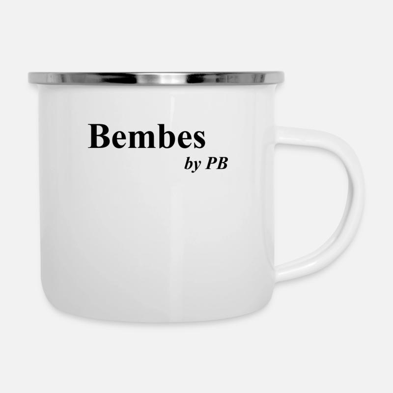 Bembes - Emaille-Tasse - Weiß