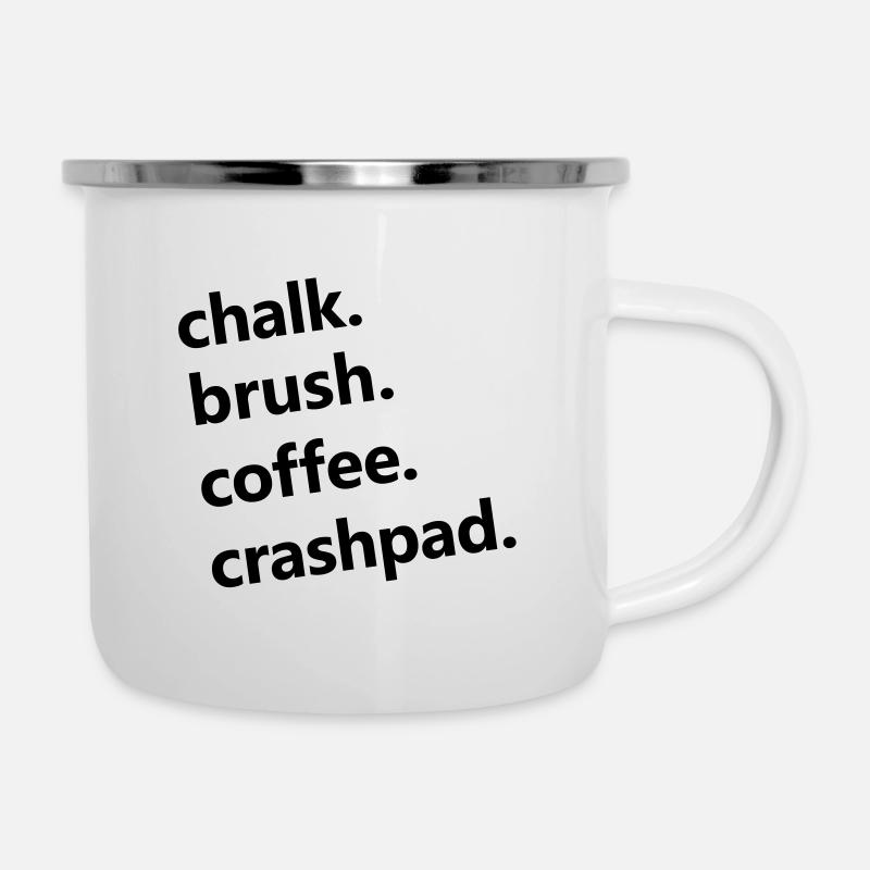 essentials - Emaille-Tasse - Weiß