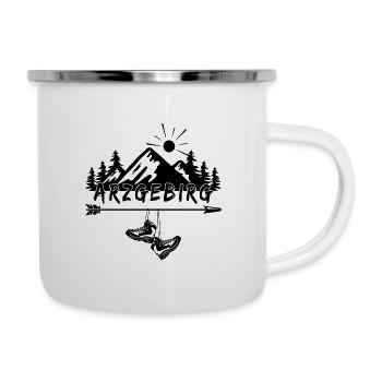Arzgebirg - Emaille-Tasse - Weiß - Rechts
