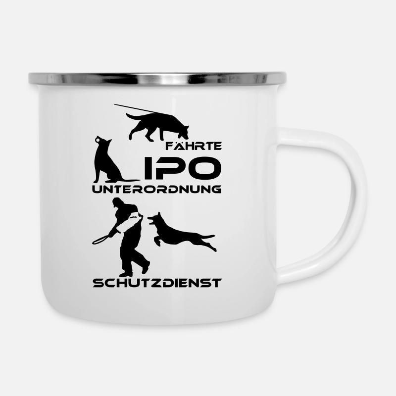 78 - IPO (ehemals VPG) - Emaille-Tasse - Weiß