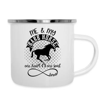 Berber horse barb horse - Camper Mug - white - Right