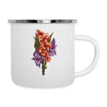 Flowers Bouquet Plants Nature Summer - Camper Mug - white - Right