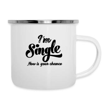 Am Single Single Single Bachelor Relationship Status - Camper Mug - white - Right