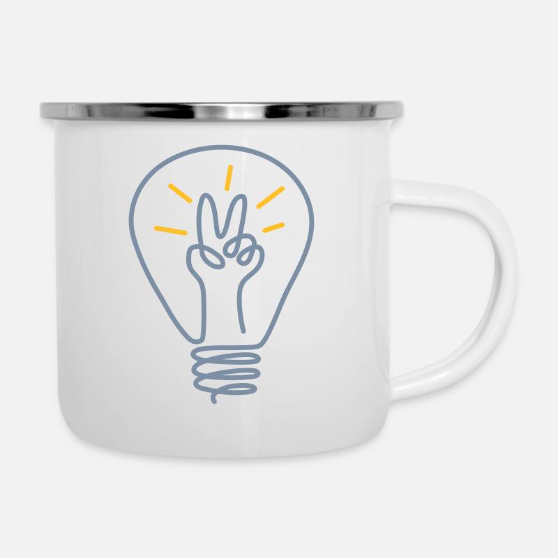 IDEE - Emaille-Tasse - Weiß
