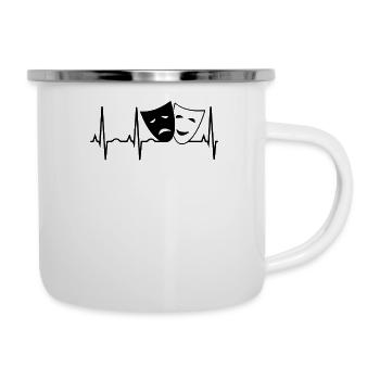 Theater Heartbeat - Camper Mug - white - Right