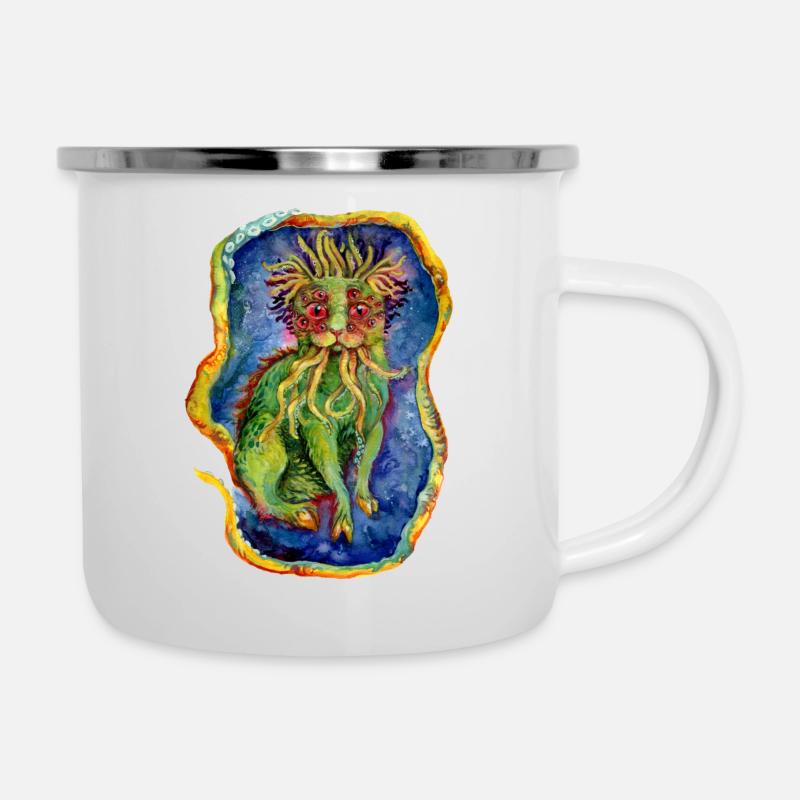 Cathulhu - Camper Mug - white