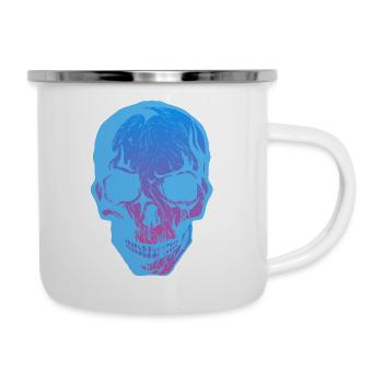 skull head of death halloween - Camper Mug - white - Right