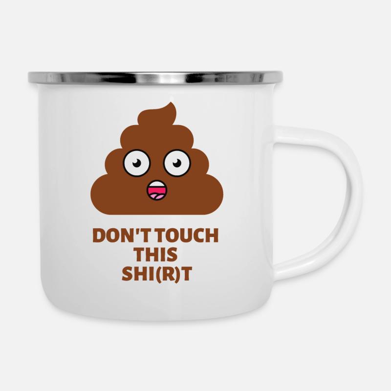 poo shit - Camper Mug - white