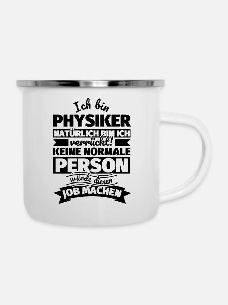 Physiker Geschenke - Emaille-Tasse - Weiß