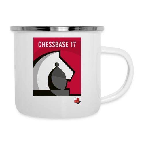 CHESSBASE 17 - Schach, Läufer, Springer - Taza esmaltada