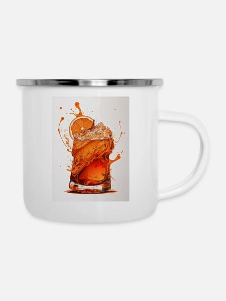 Let it Sprizz - Emaille-Tasse - Weiß