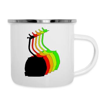 bunte gondel - Emaille-Tasse - Weiß - Rechts
