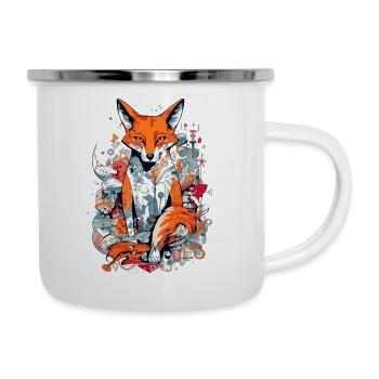 Master Fox - Tasse émaillée - blanc - Droite