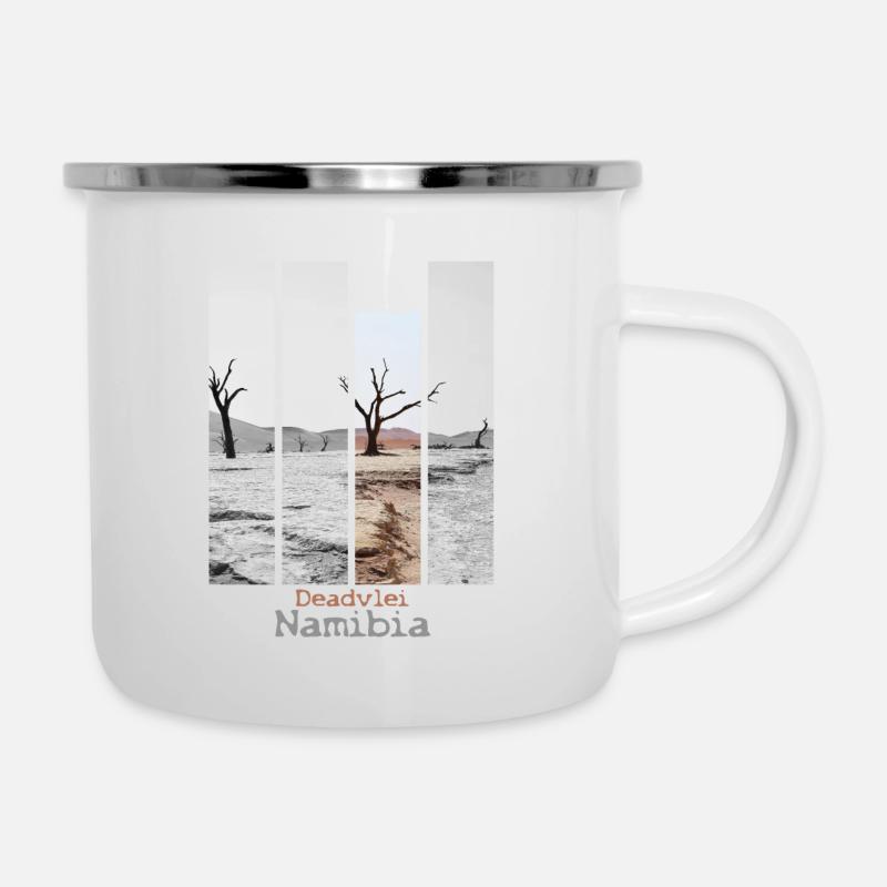 Deadvlei Namibia - Emaille-Tasse - Weiß