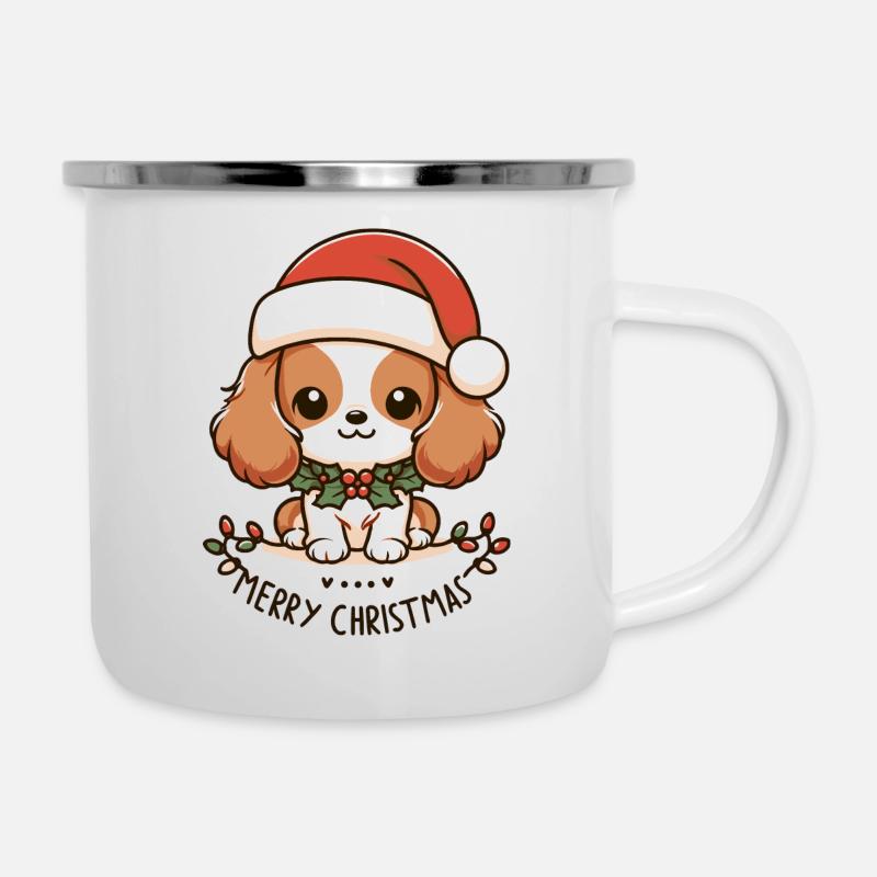 Cavalier Noël Charmant - Tasse émaillée - blanc