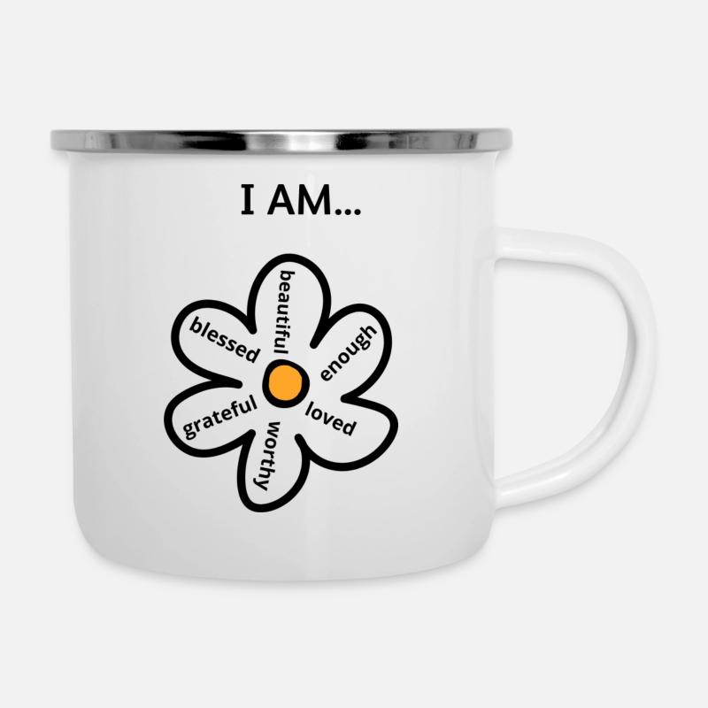 I AM - Tasse émaillée - blanc