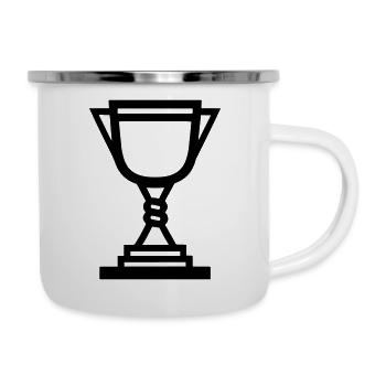 trophée - Tasse émaillée - blanc - Droite