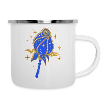 Golden Rose with Glitter - Camper Mug - white - Right