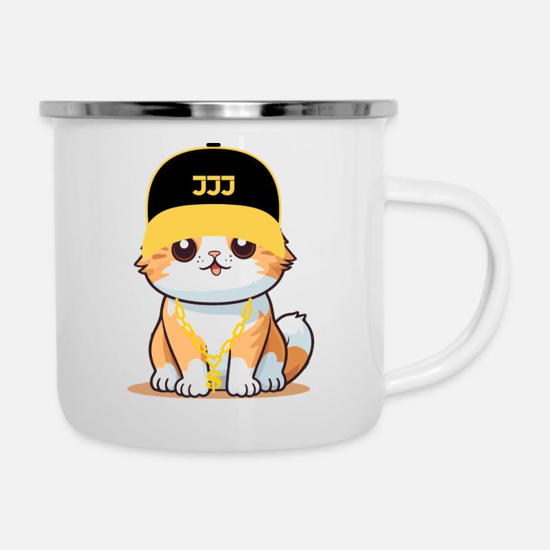 Swag cat - cool cat - Camper Mug - white
